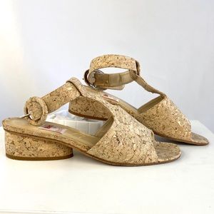 Vintage | 1980s Cork Sandal Heels by Ramon Tenza